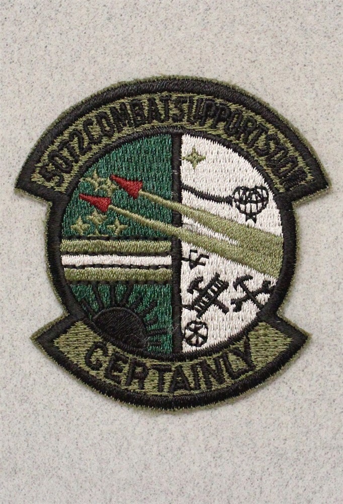 USAF Air Force Patch: 5072nd Combat Support Squadron - subdued 3497