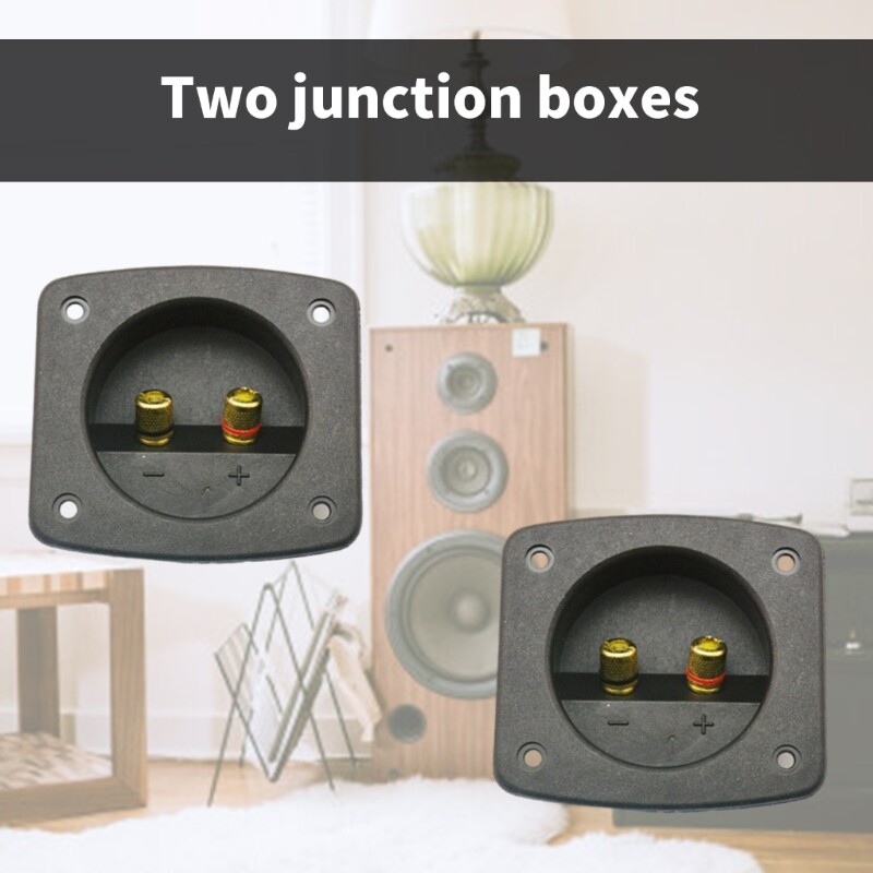 2Pcs Speaker Box Terminals Binding Post Stereos Screw Cup Wire Terminals Cup