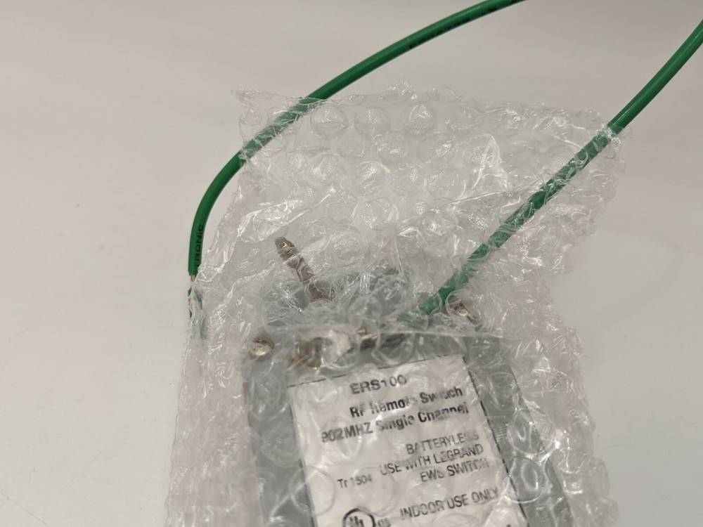 ERS100W RF Wireless Remote Switch 1 Button Occupancy Sensor 150Deg View White