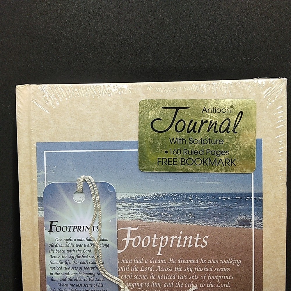 ⭐Footprints Journal With Scripture⭐NEW SEALED Vintage 1987