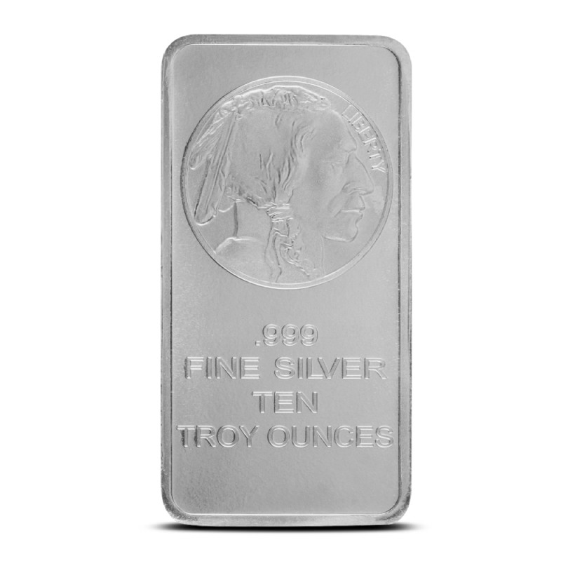 Silver 10 oz Buffalo Bar
