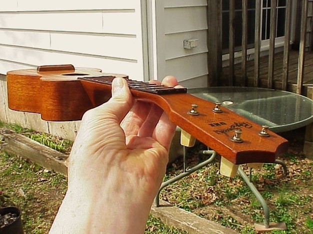 EXCELLENT! 1950s Solid Mahogany Harmony Roy Smeck Uke SOPRANO UKELELE No Strings