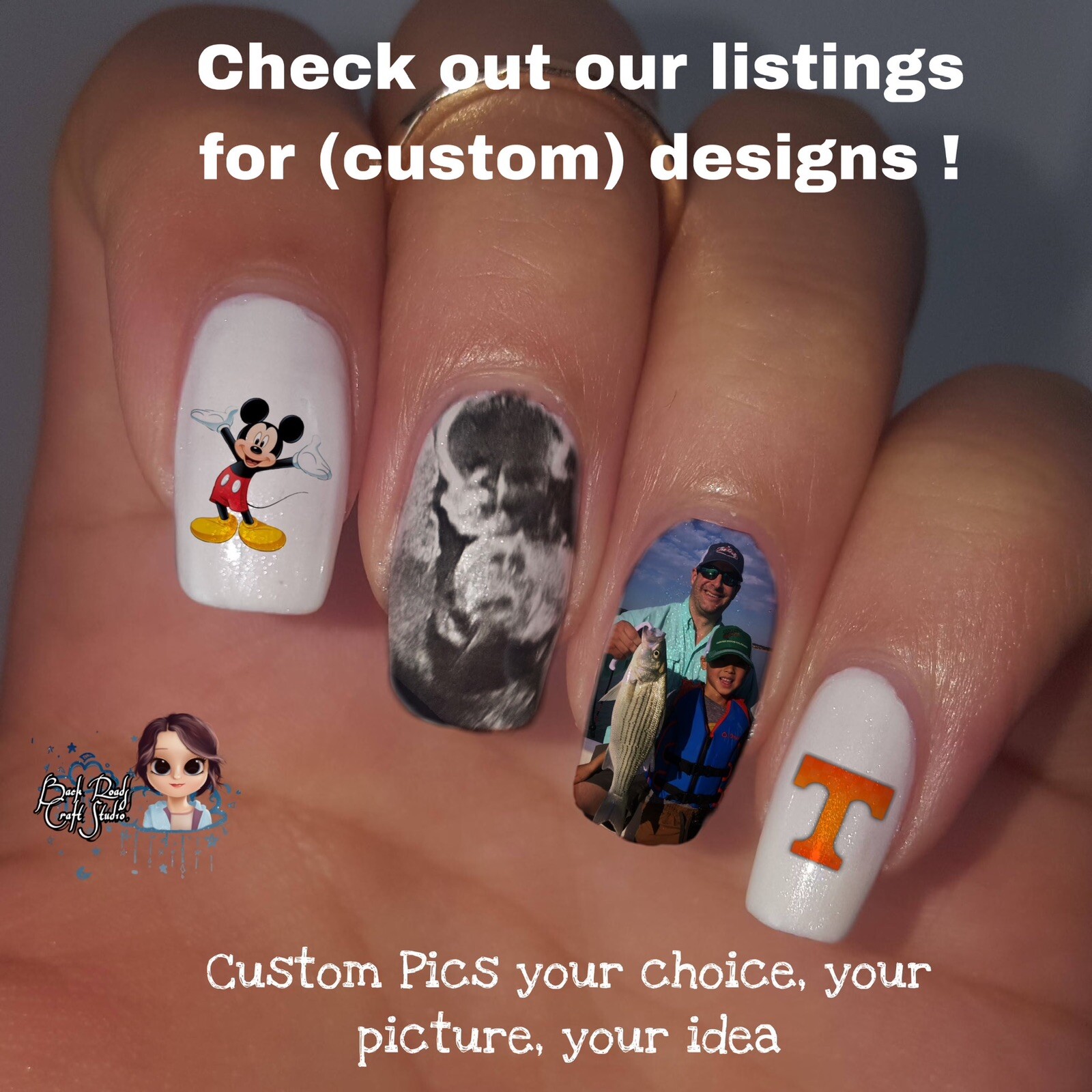 BTS Boy Band Waterslide Finger Nail Decals Instructions set of 50 Bonus TT