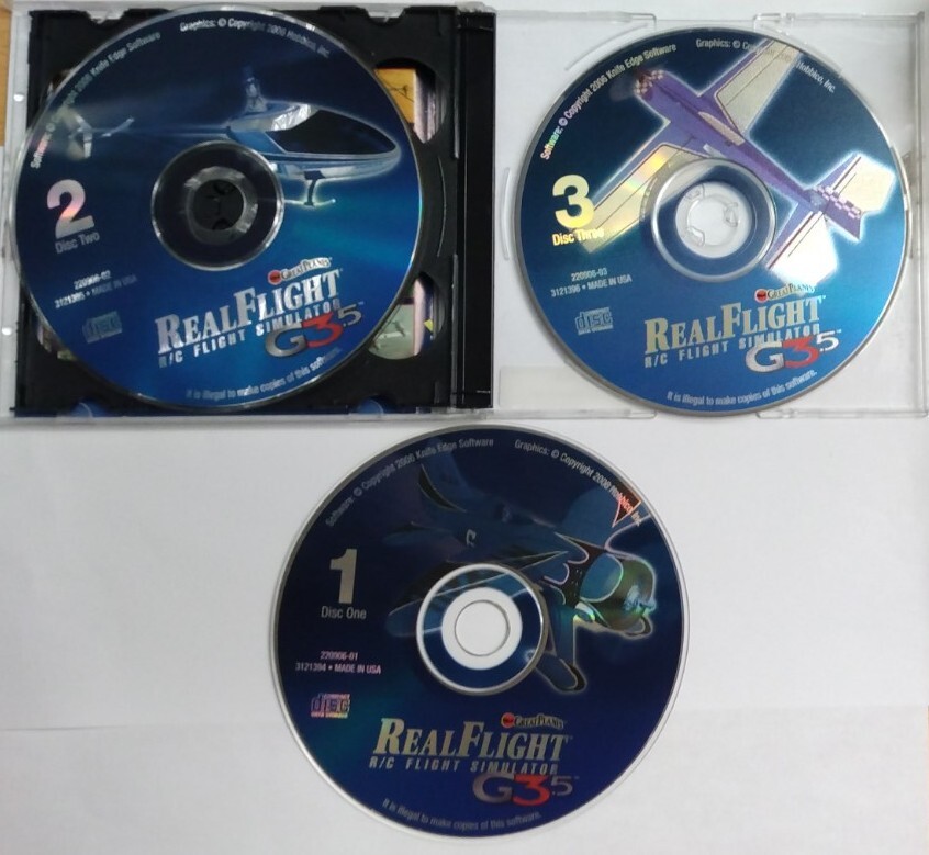 Real Flight G3.5 R/C Flight Simulator W/ Interlink Plus Controller & 3 CD's USED