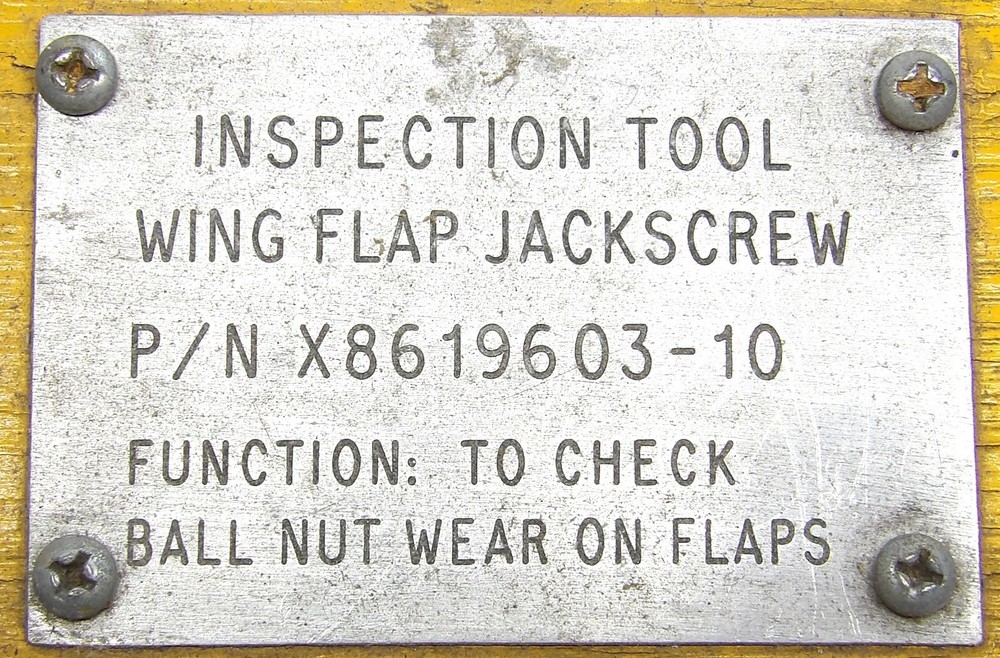 Lockheed C-130 Wing Flap Jackscrew Inspection Tool