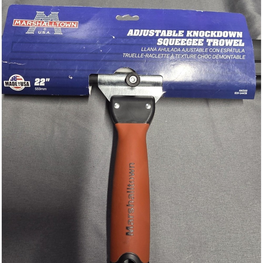 Marshalltown Adjustable Squeegee Knockdown Trowel DuraSoft Handle 22" AKD22 NEW