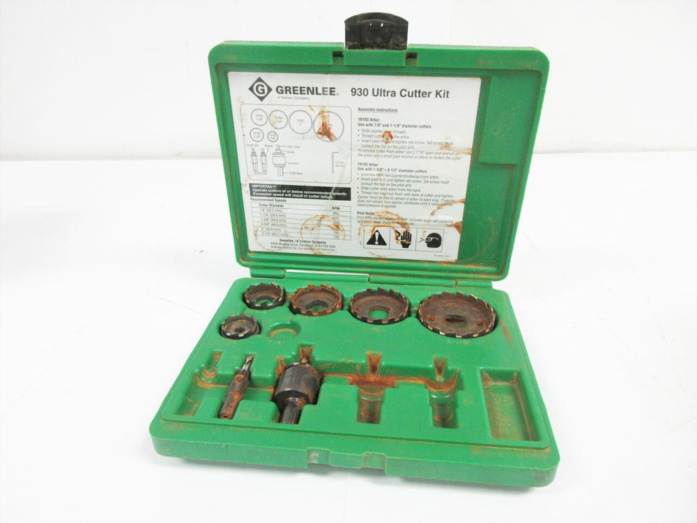 GREENLEE 930 ULTRA CUTTER SAW KIT - RUST ~ INCOMPLETE SET