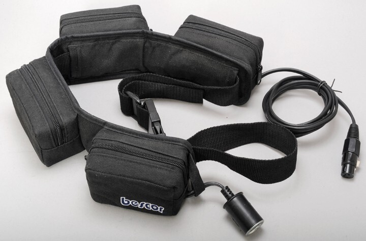 Bescor PRB-24XLR ATM Lead-Acid 12V Battery Belt UNTESTED