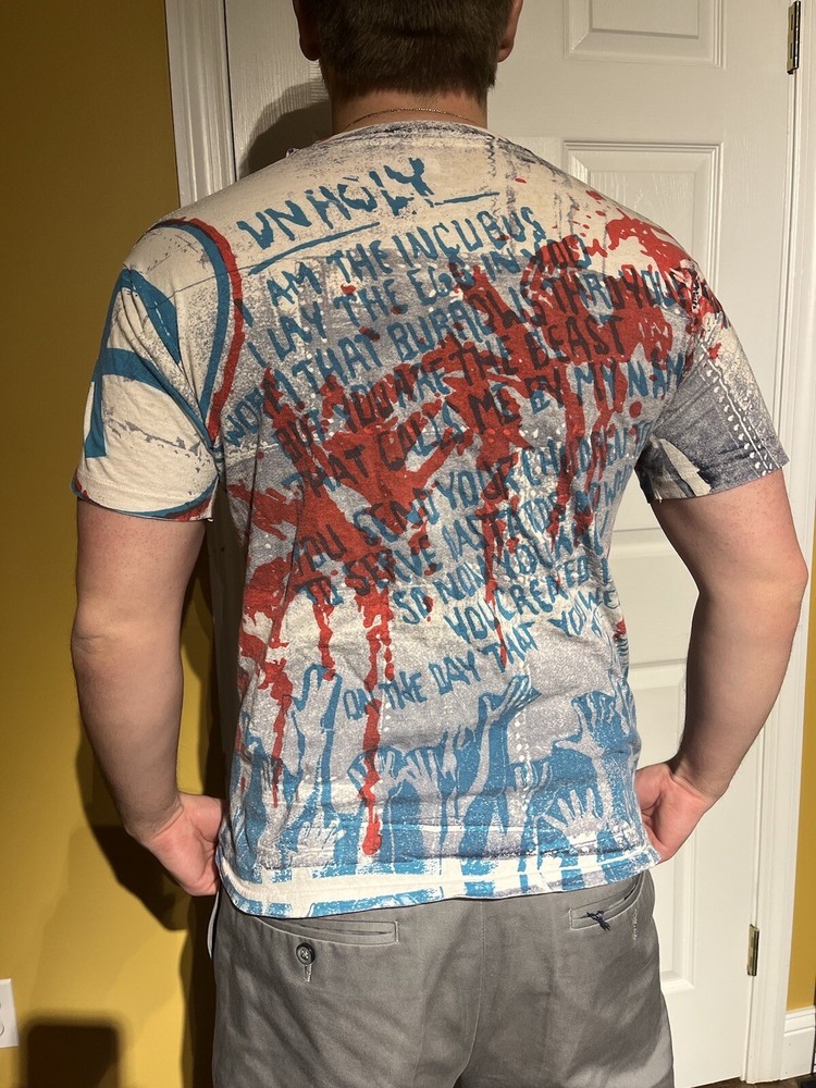 Vintage 1990's KISS Revenge Unholy T-Shirt Men's MediumGene Simmons Paul Stanley