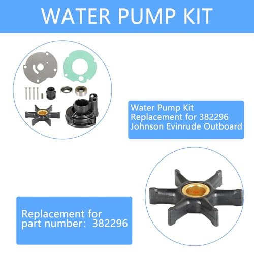 Water Pump Kit Replacement for 382296 Johnson Evinrude Outboard 1964-1973