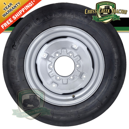 6.00-16 Tire w/Rim For Massey Ferguson TO20, TO30, TO35, 35, 50, 65, 135, 150+