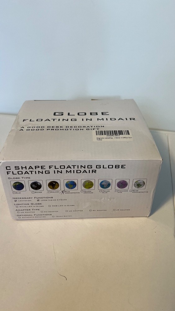 Magnetic Floating Globe- Desk Decor/Gift In Box