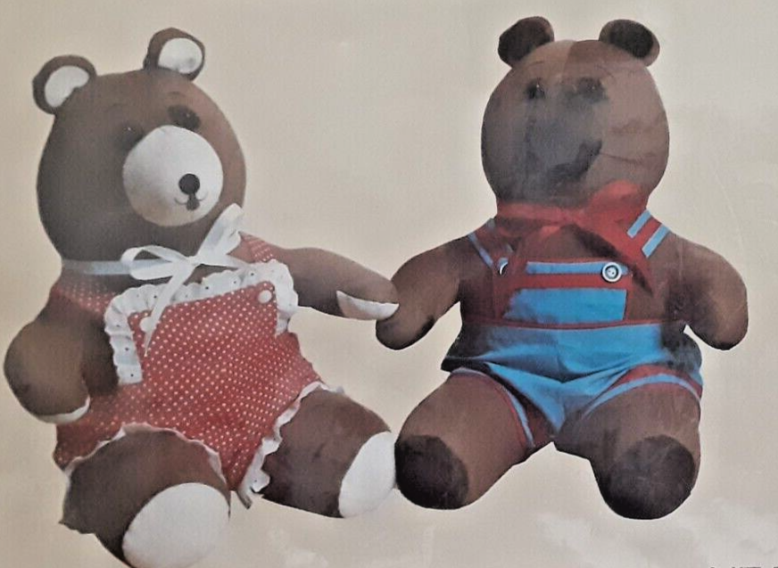Raymar T-BEAR Fabric Sewing Panel Pattern Stuffed Animal TEDDY BEAR Kit (H)