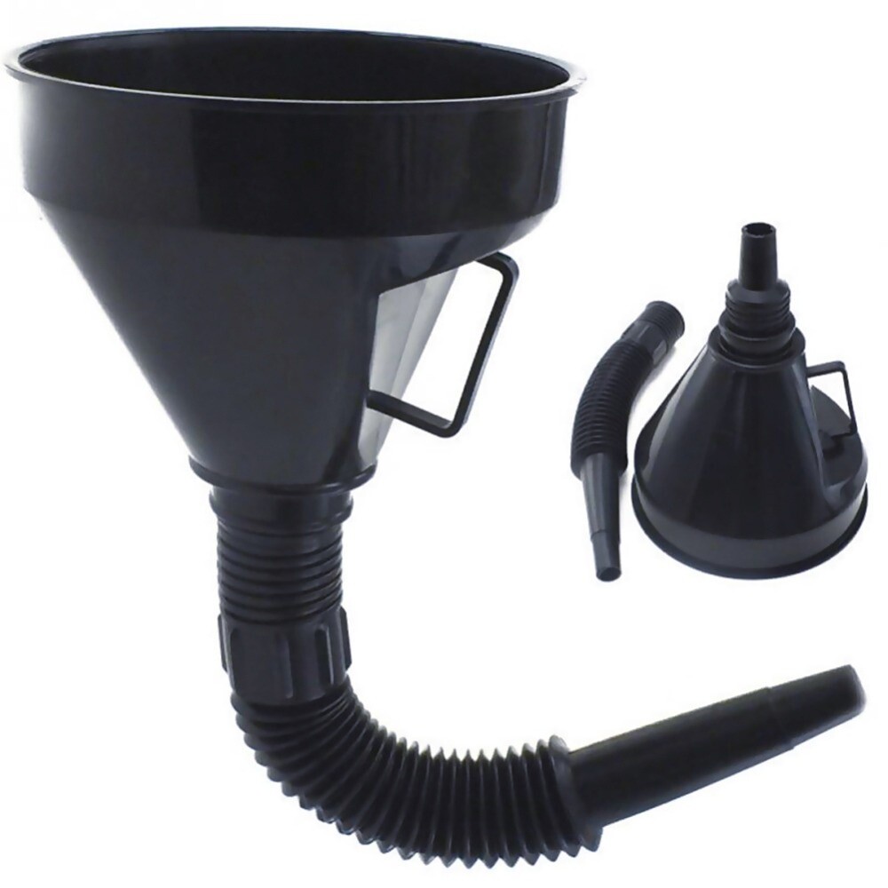 Durable Universal Plastic Funnel - Ideal for Kitchen, Garage & Car Oil Changes