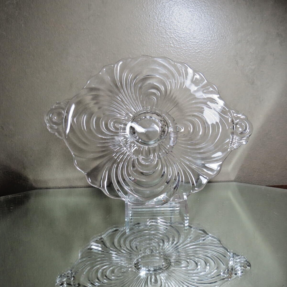 Cambridge Caprice Clear 2 Handled Tidbit Tray