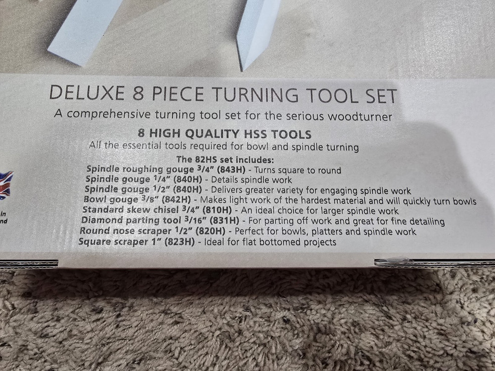 Robert Sorby 82HS 8-Piece Wood turning Tool Set