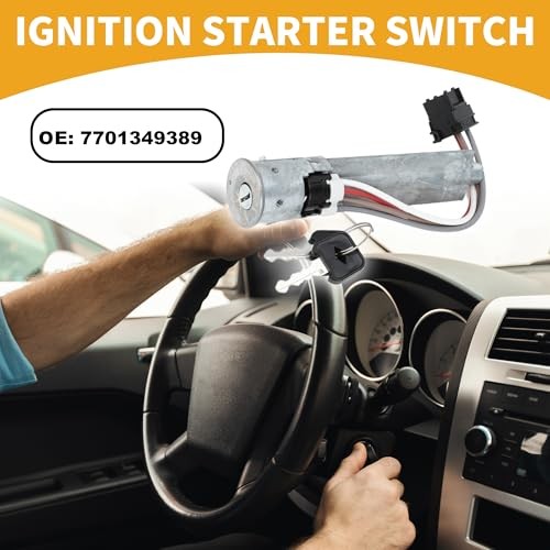 Ignition Starter Switch No.7701349389 - Car Ignition Key Switch Starter - for