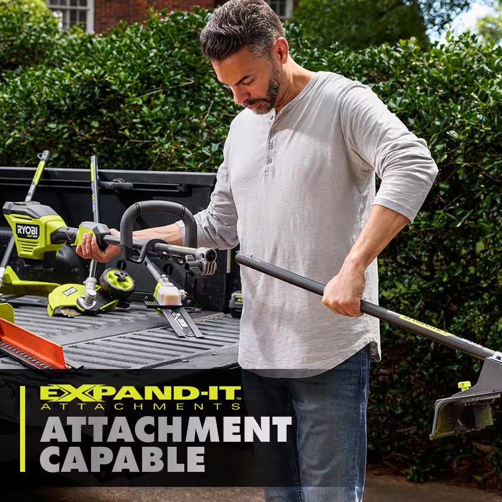 40V HP Brushless 17" Cordless Attachment Capable String Trimmer with Sweeper Att