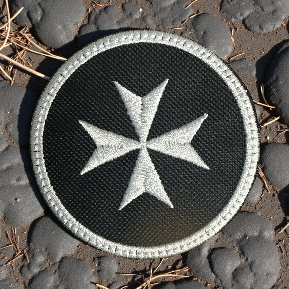 Black Templars Embroidery Patch 3" X 3"