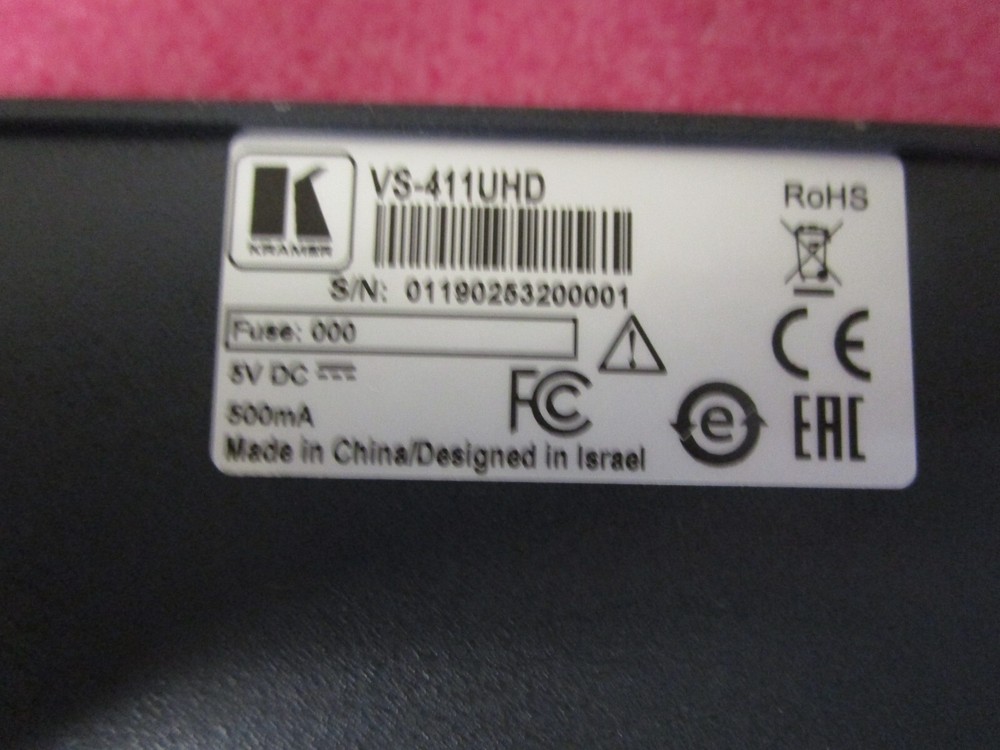 Kramer VS-411UHD HDMI Auto Switcher with Audio