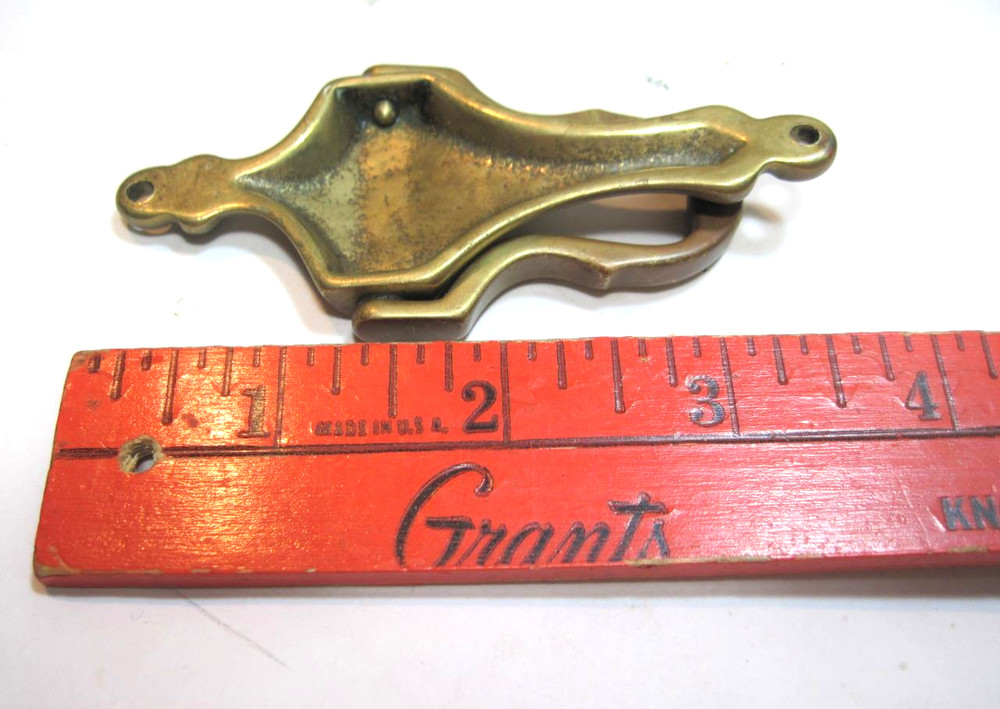 Vintage Solid Brass Door Knocker 3.75" x 1.75"