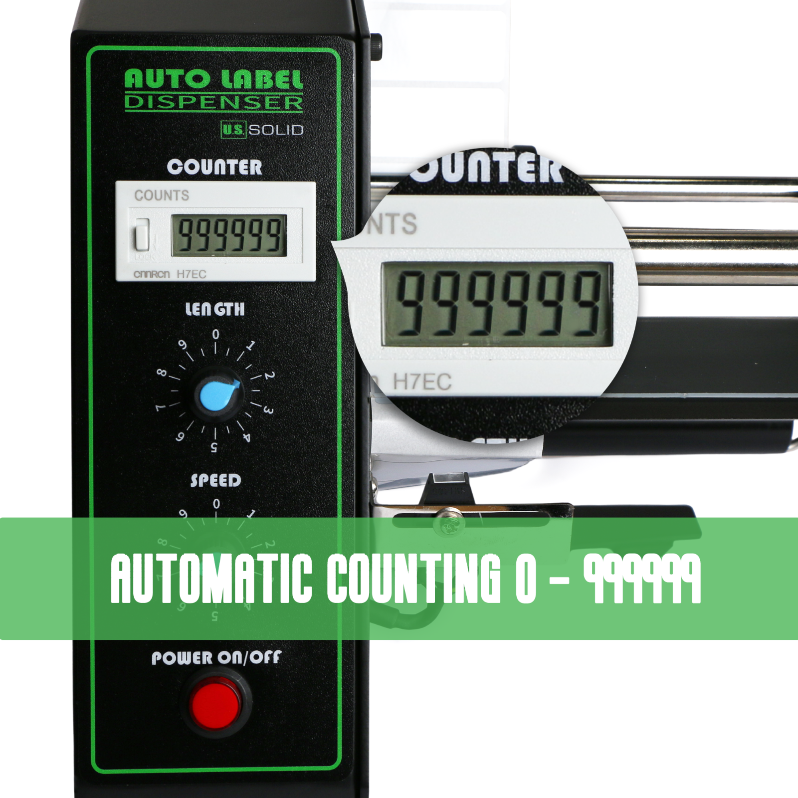 Automatic Auto Label Dispensers Separating Machine Auto Counting 0-999999