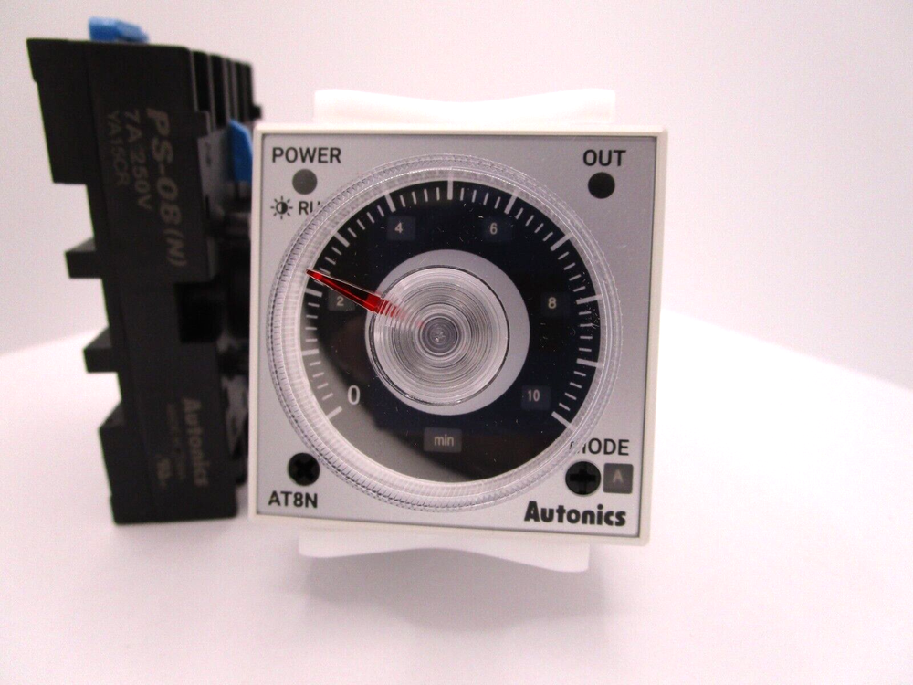 AT8N Genuine AUTONICS Timer with PS-08 Socket Base FAST SHIPPING