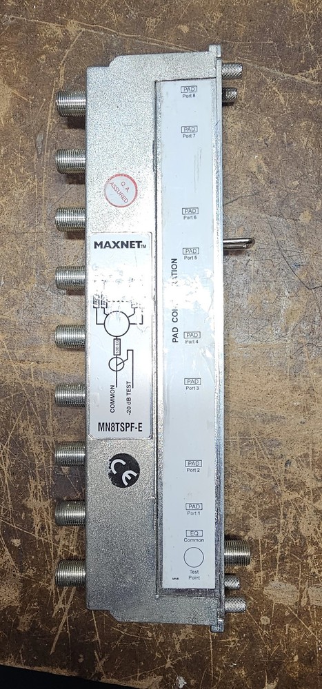 ATX MAXNET MN8TSPF-E  8 WAY MODULE -20dB TEST PORT (SPLITTER) used