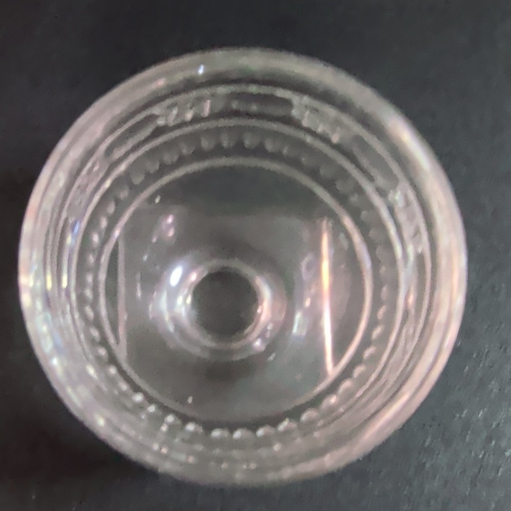 Waterford Crystal Patterned Diamond Open Salt Clear Square Base