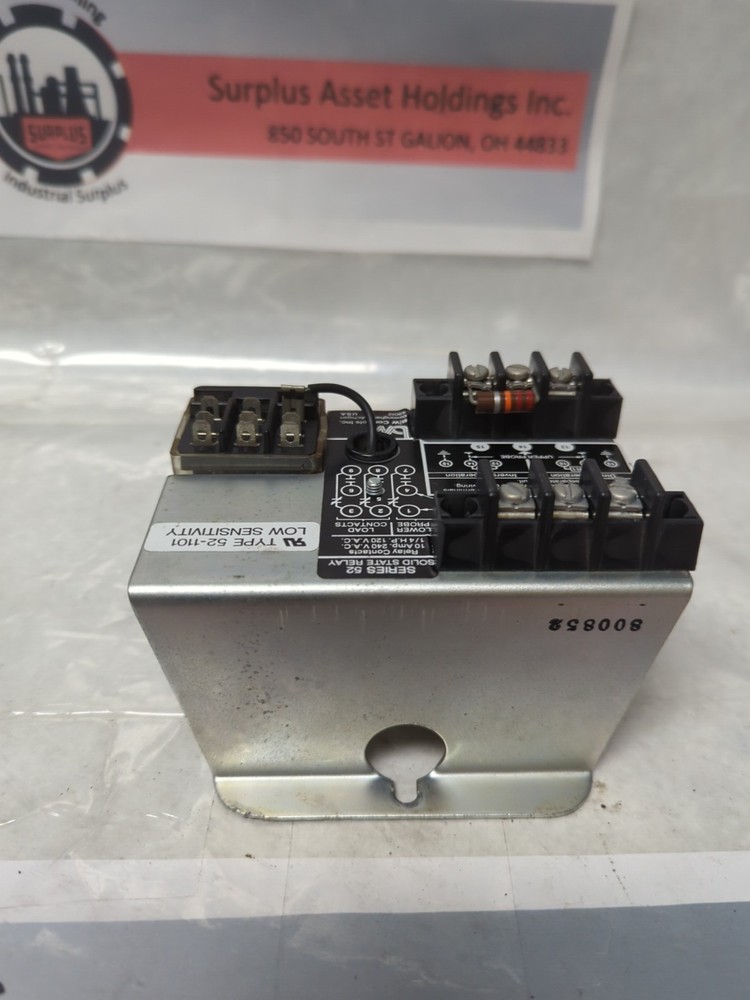B/W CONTROLS,52-1101,SERIES 52 SOLID STATE RELAY LOW SENSITIVITY 10 A PRE-OWNED