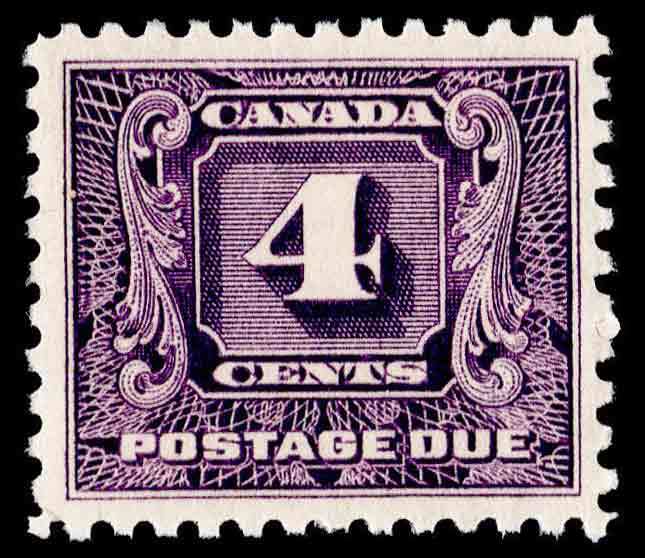 Canada Scott J8 Mint never hinged.