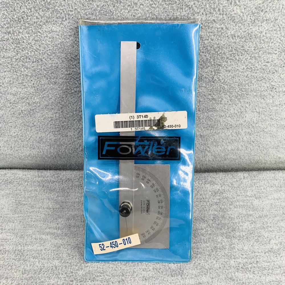 FOWLER 52-450-010 - Protractor Rectangular Head W/ Head Rectangular TL