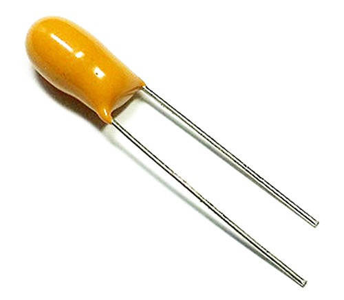 47uF, 10V Solid Resin Dipped Tantalum Capacitor, polarized, +/-20%,