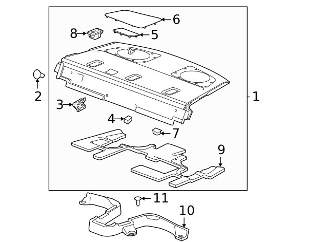 Genuine GM Rear Window Panel Insulator 84234409