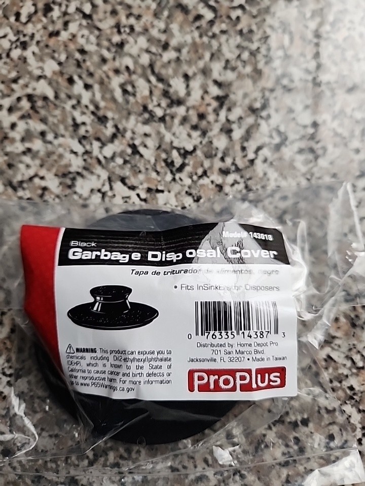 Proplus Garbage Disposal Splash Guard Black 143017 Plus Garbage Disposal Cover.