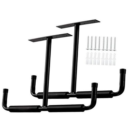 Overhead Garage Storage Hooks Rack Ceiling Mounted, Heavy Duty Utility Hooks