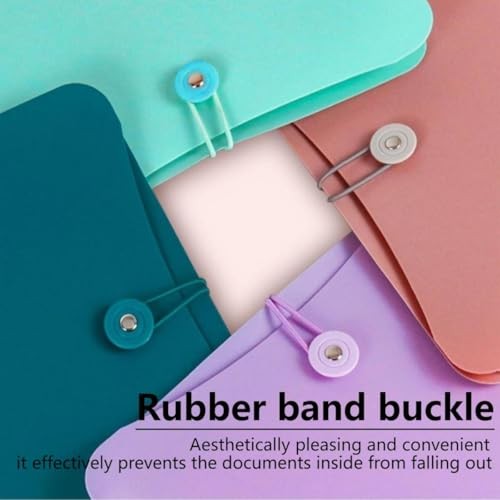 Vertical Expanding Accordion Folder with 7 Pockets Paperwork Light Blue