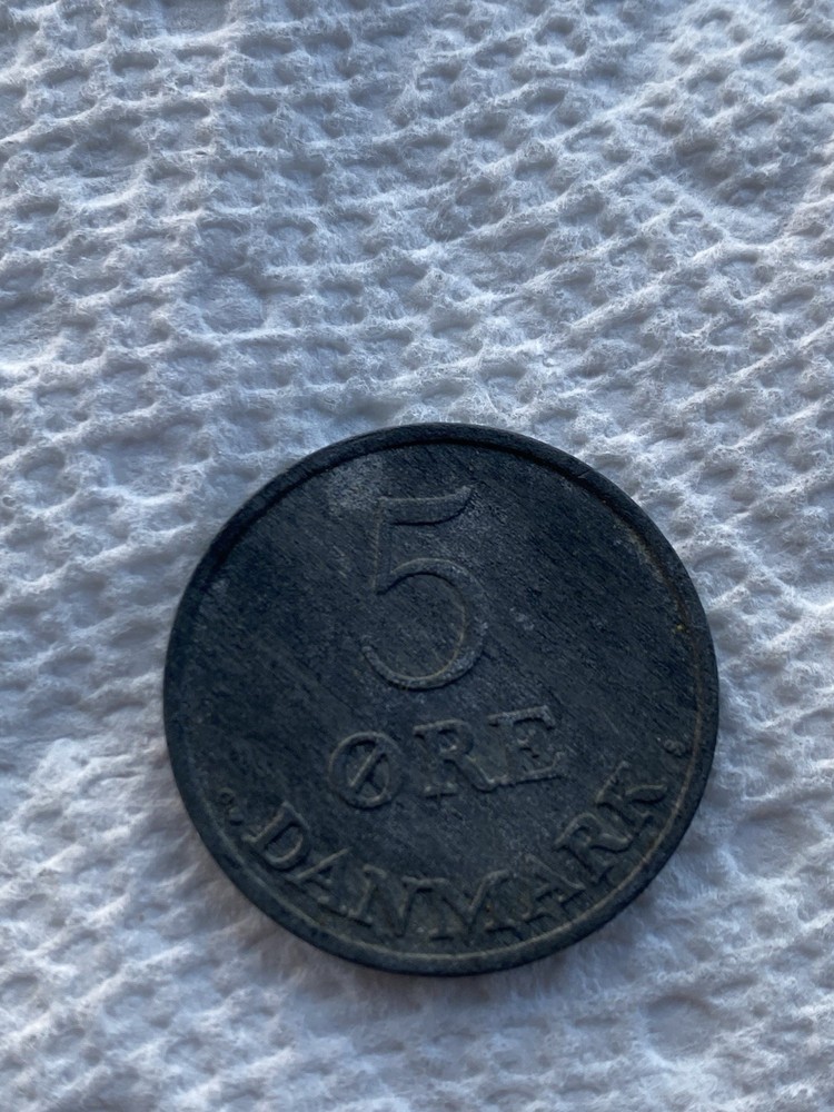 1956 Denmark Coin 5 Ore