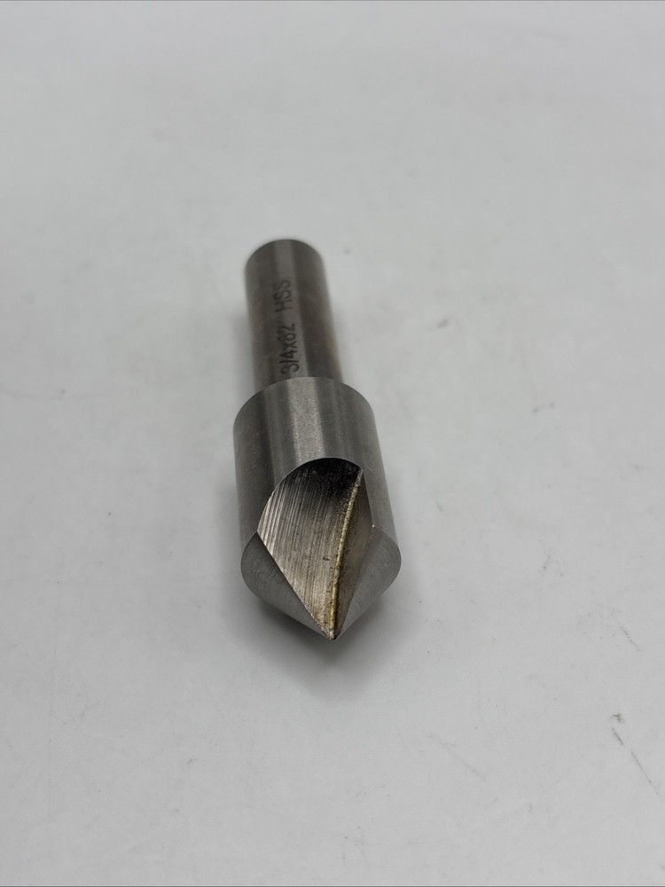 3/4” 82° HSS Single Flute Countersink Drill Bit Deburring Tool