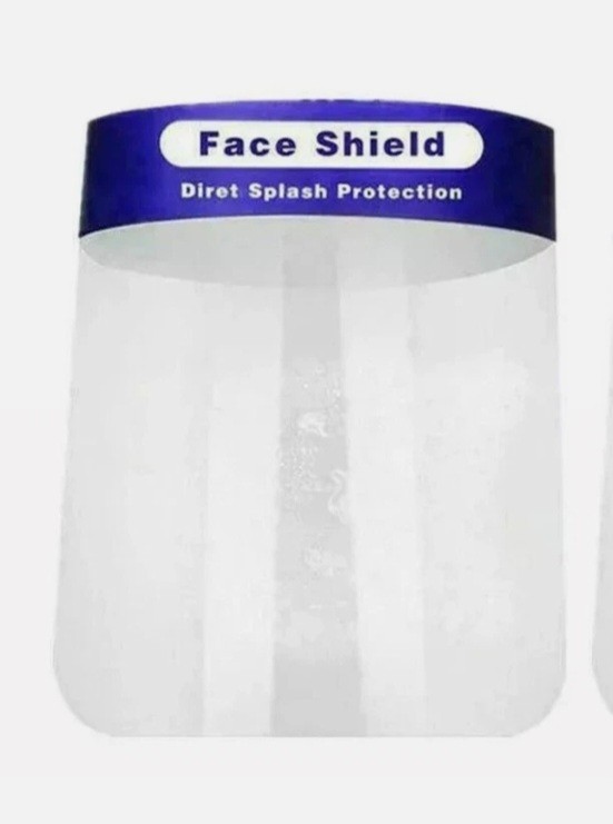 Face Shield, FS-100PC, 10/Pack, Anti-Splash