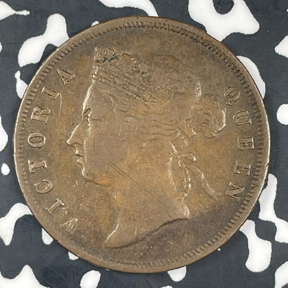 1890 Straits Settlements 1 Cent Lot#C9179