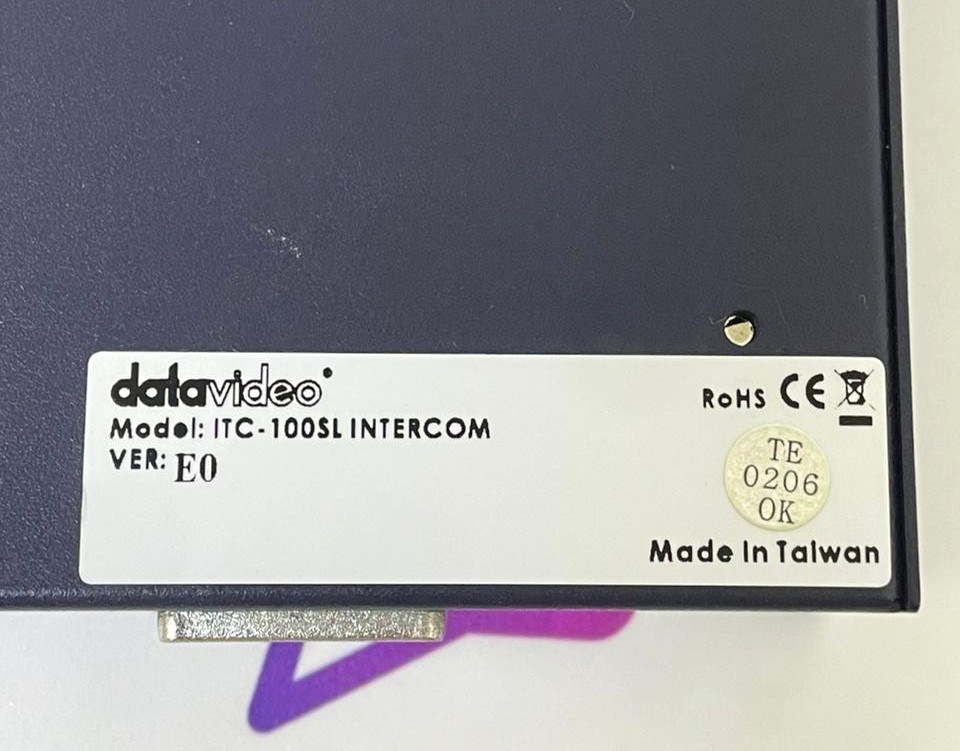 DATAVIDEO ITC-100SL INTERCOM Belt Pack Intercom