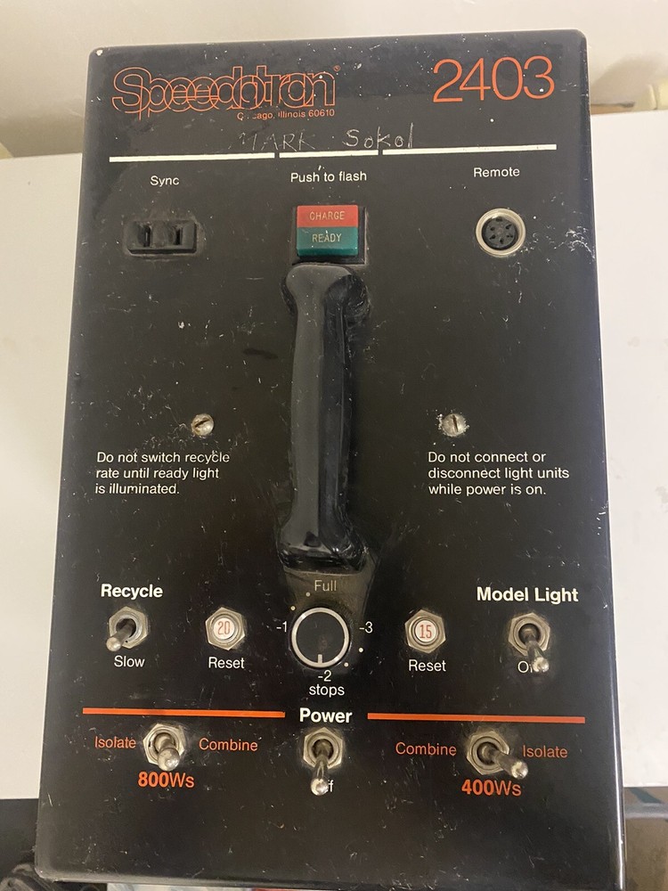 Speedotron 2403 power supply. Great Working Condition