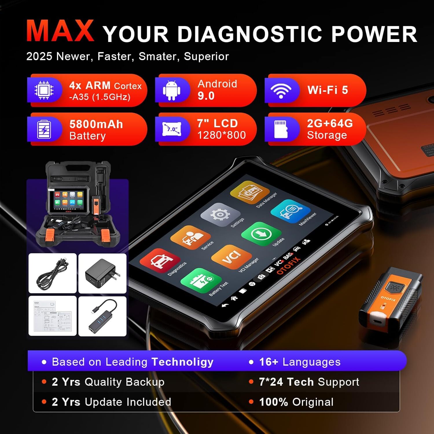 2025 OTOFIX D1 Lite Car Bidirectional Scanner Auto Full System Diagnostic Tool