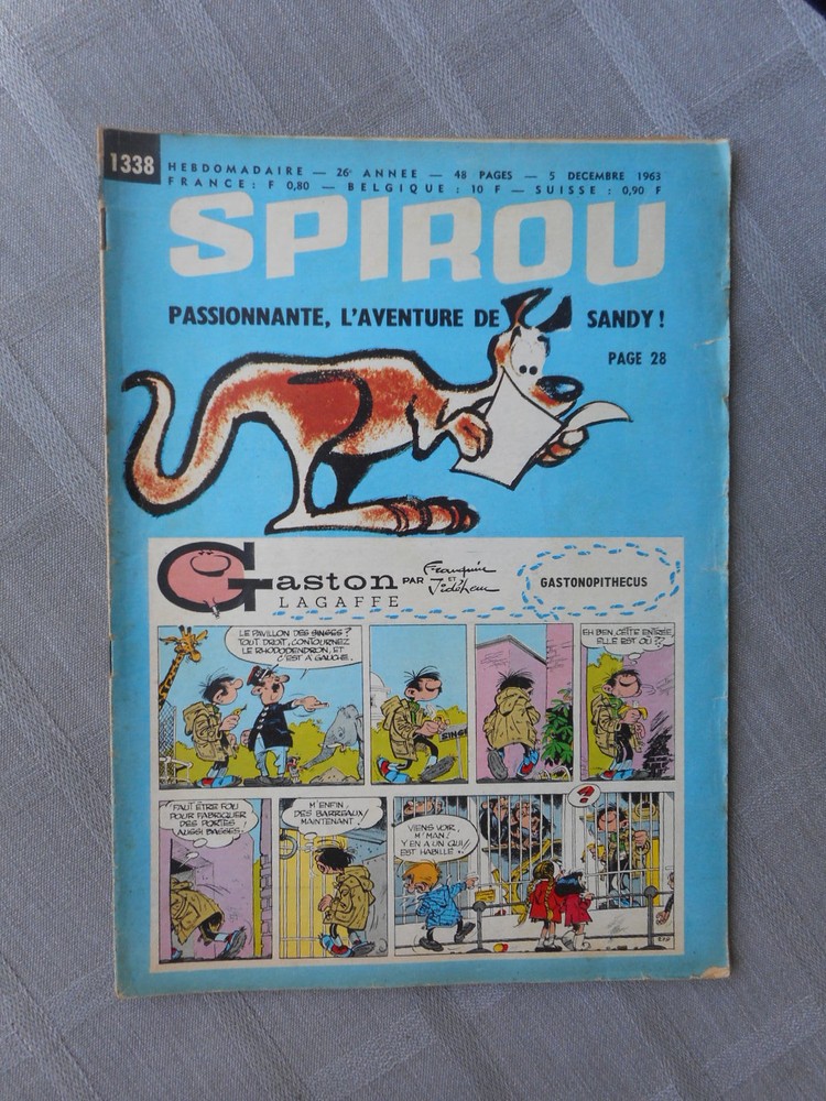 Spirou Weekly No. 1338 Good Condition Without More
