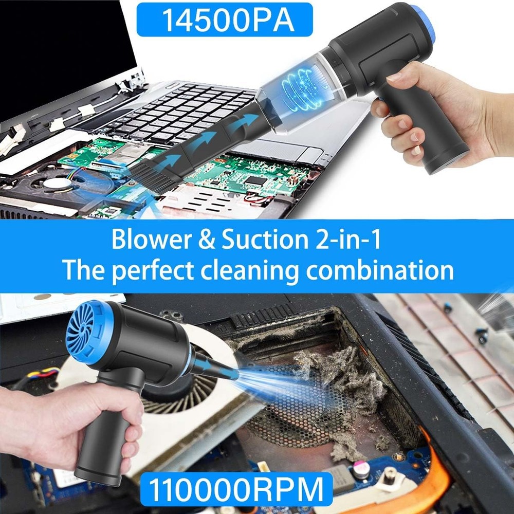 Duster - Computer Vacuum Cleaner - for Keyboard Cleaning - Cordless Canned - ...