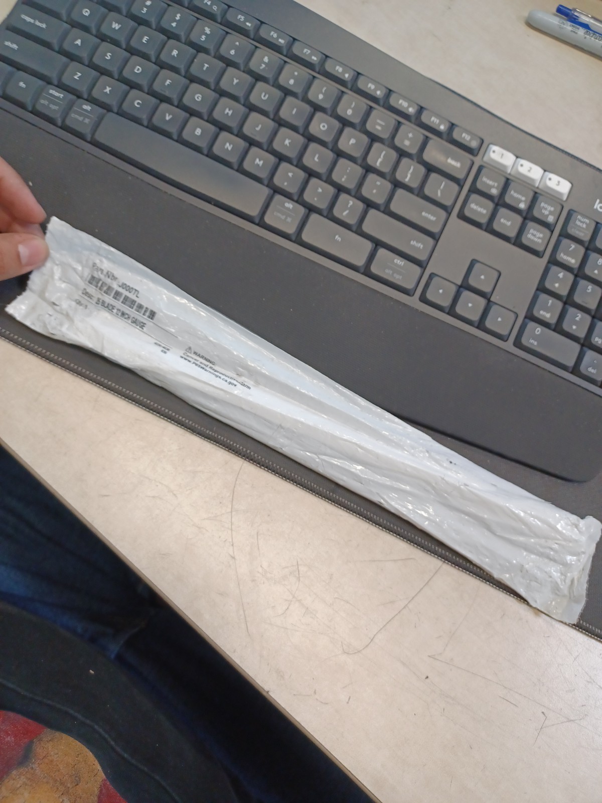 Proto 1/2" x 12" 25 Blade Long Feeler Gauge Set with Steel Blade Holder J000TL