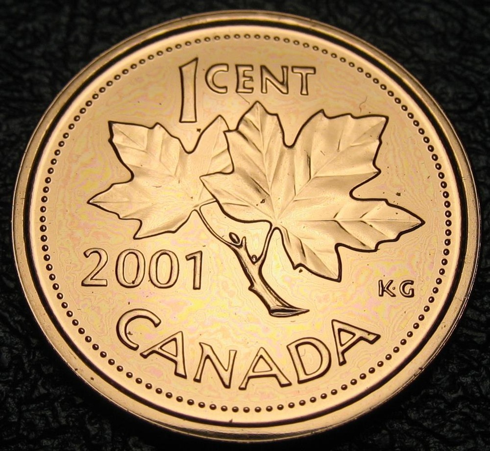 Canada 2001-p 1-cent NBU (Proof-Like) Uncirculated