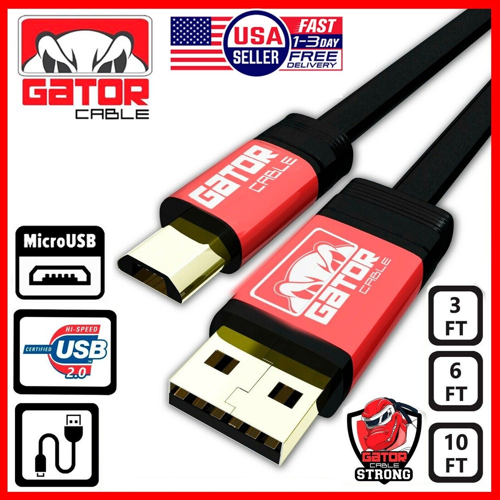 Micro USB Charger Cable Fast Charge Data Sync For Android Samsung LG HTC Moto