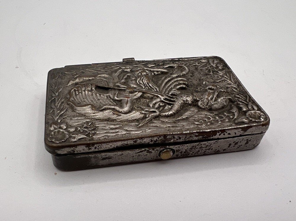 Poseidon Neptune Trident Match Pill Snuff Box